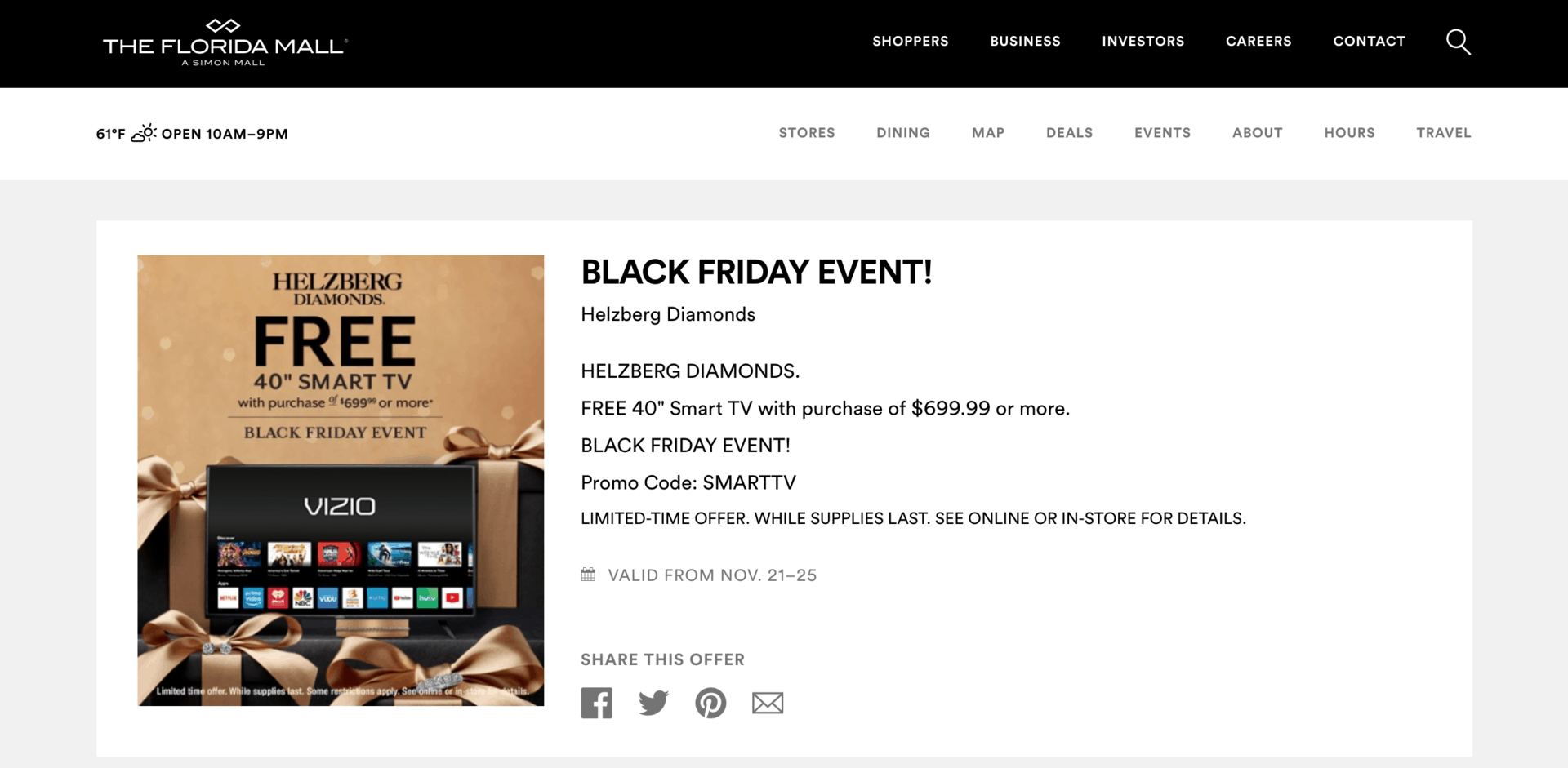 Black Friday Se acerca la mayor liquidación del año en Orlando