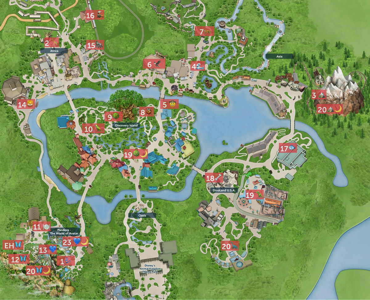 Mapa Animal Kingdom estrategia Pro Opt 1200
