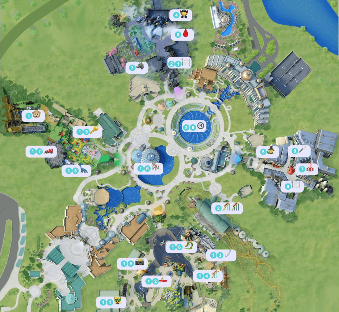 Epic Ed Map Un Día en Epic Universe - Viajero Mágico