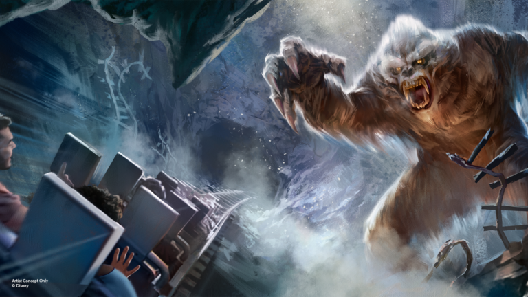 Arte conceptual del Yeti de Expedition Everest restaurado