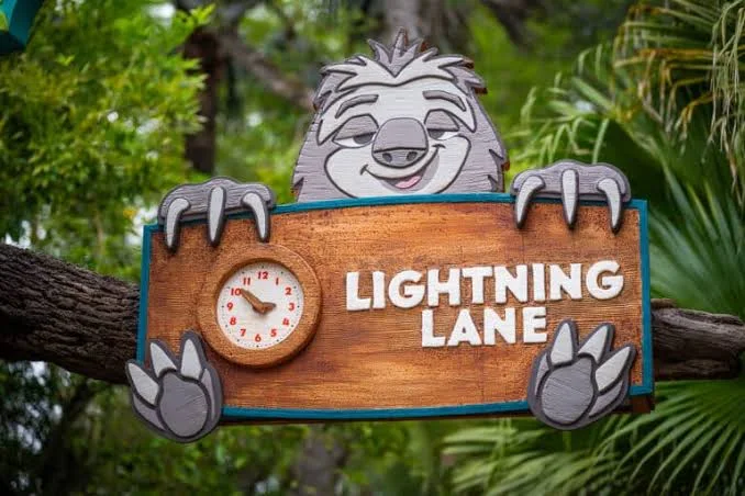 Cartel de Lightning Lane en Animal Kingdom