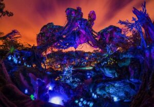 Pandora iluminada de noche, Animal Kingdom