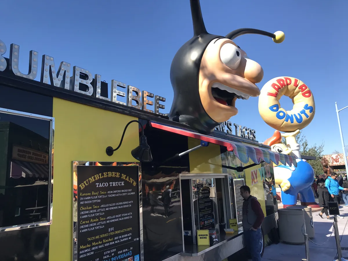 Bumblebee Man’s Taco Truck en Springfield en Universal Studios, Universal Orlando