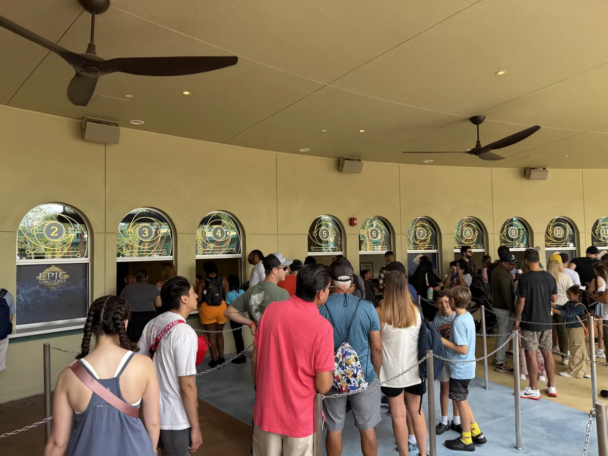 Fila de Express Pass en Epic Universe, Universal Orlando