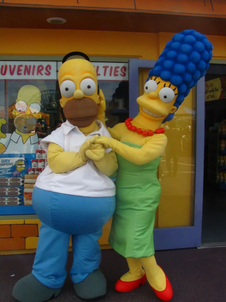 Homero y Marge Simpson en Universal Studios, Universal Orlando