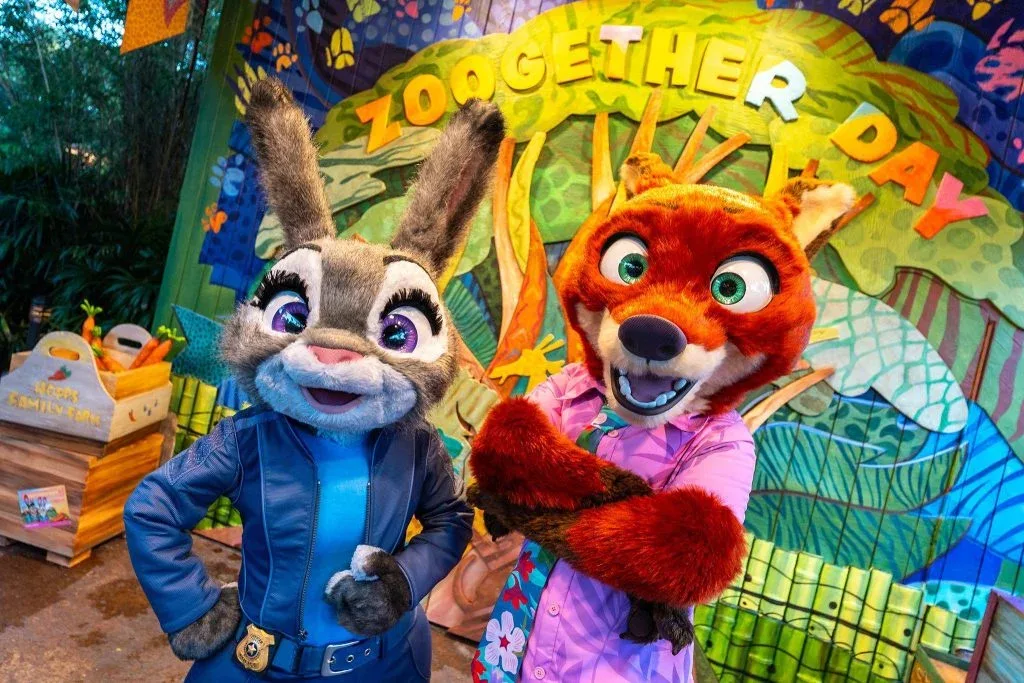 Judy Hopps y Nick Wilde en Animal Kingdom, Walt Disney World