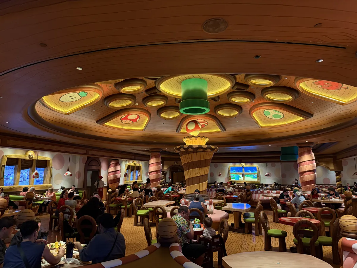 Toadstool Cafe en Super Nintendo World en Epic Universe, Universal Orlando