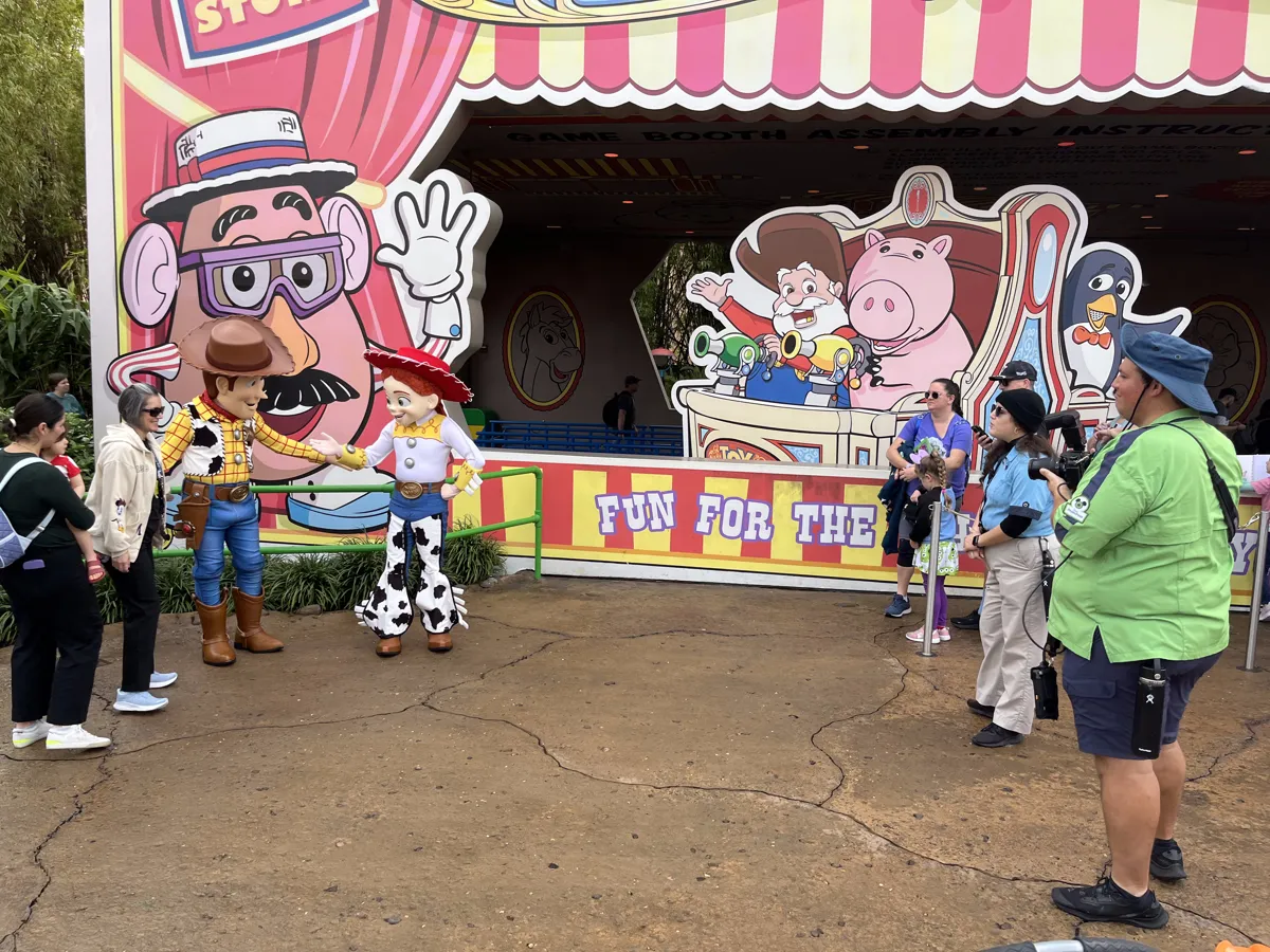 Encuentro con personajes de Toy Story en Toy Story Land